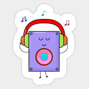 cute speaker Sticker